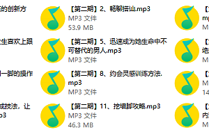 坏男孩pua成长计划课程下载